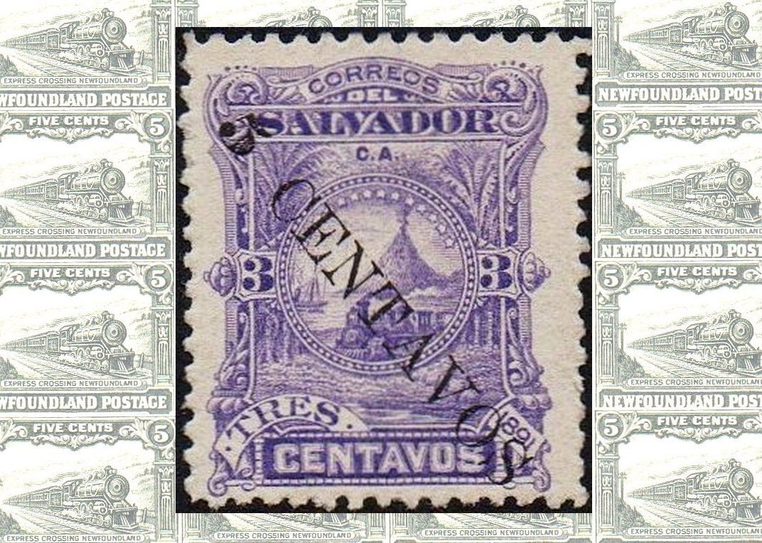 sellos postales El Salvador stamps 1891 1896 1897